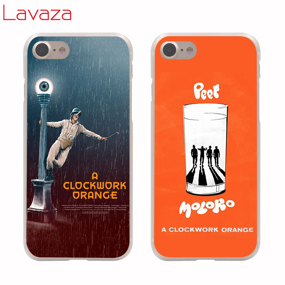 Жесткий чехол для телефона Lavaza A Clockwork оранжевая пленка аниме Apple iPhone 6 6s 7 8 Plus X 5 5S SE