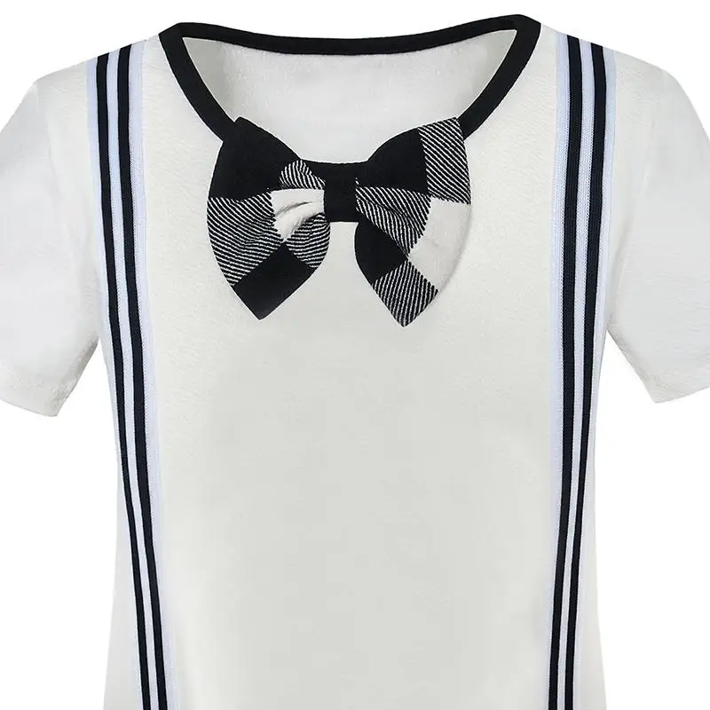 Girls Dress School Uniform Black White Check Suspender 2020 Summer Princess Wedding Party Dresses Size 4-10 Carnival Vestidos | Детская