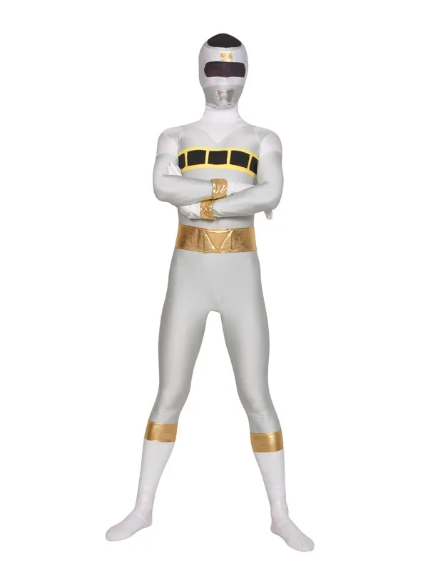 Denji Sentai Megaranger костюмы лайкра спандекс Косплей зентай Хэллоуин рейнджеры красный/черный/синий/розовый/желтый/серебряный костюм рейнджера