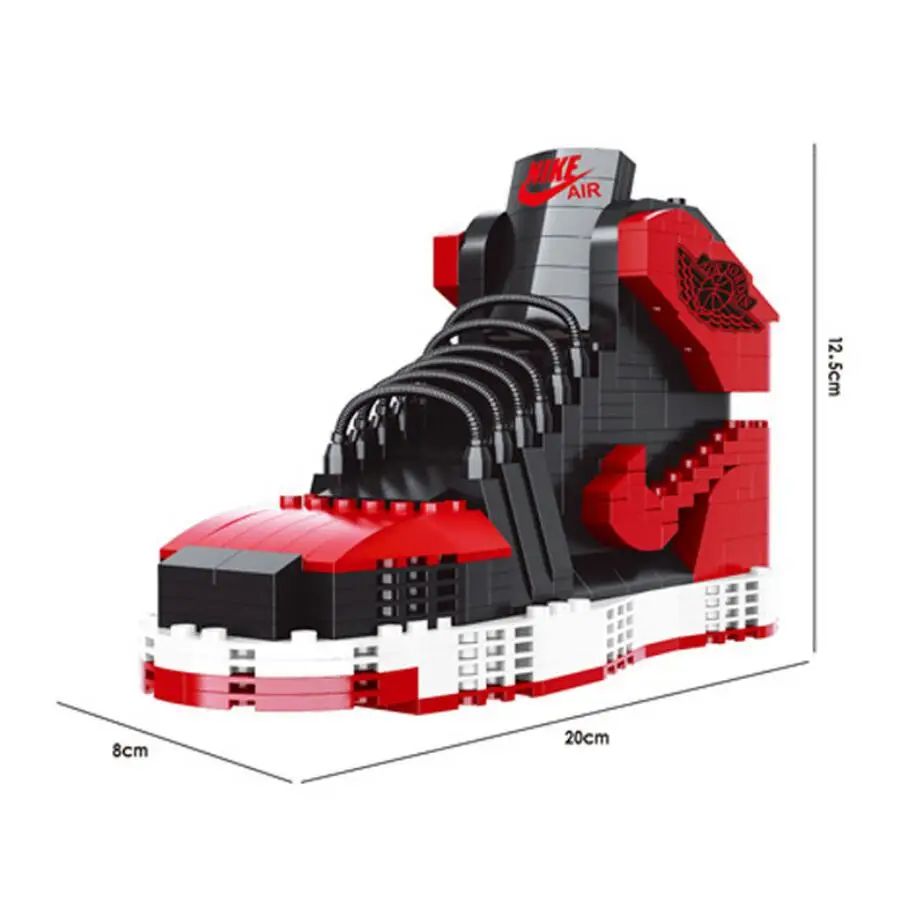 Популярная спортивная баскетбольная обувь от известного бренда aj1 moc строительный блок Chicago assemable bricks модель aj Коллекция игрушек для подарков - Цвет: 3