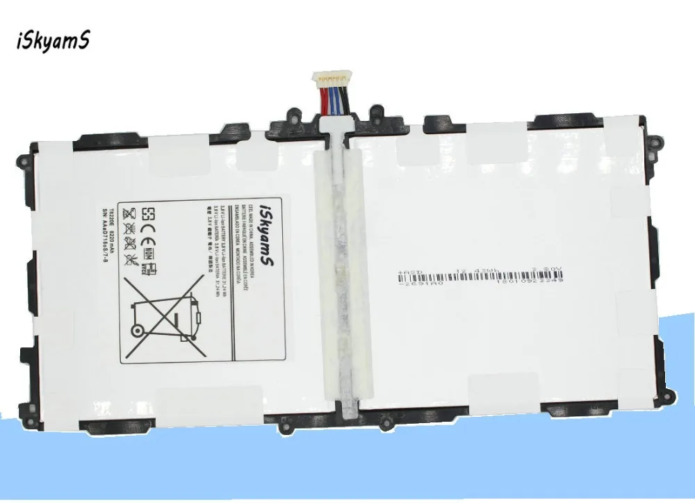 ISkyamS 1x8220 мА/ч T8220E T8220C запасная батарея для Samsung Galaxy Note 10 1 P600 T520 SM-P601 P601 P605 P607 |