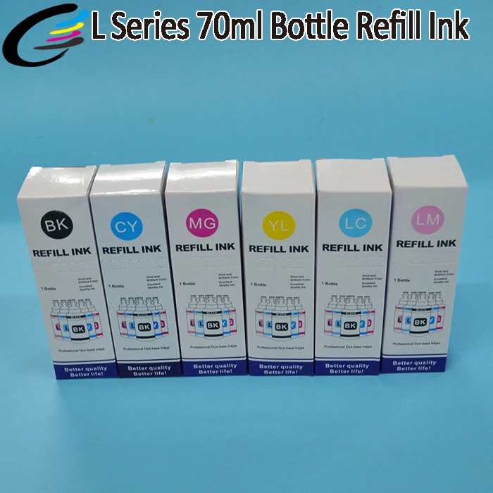 T6731 T6736 СНПЧ заправляемые красящие чернила для Epson L800 L805 L1800 настольного принтера |