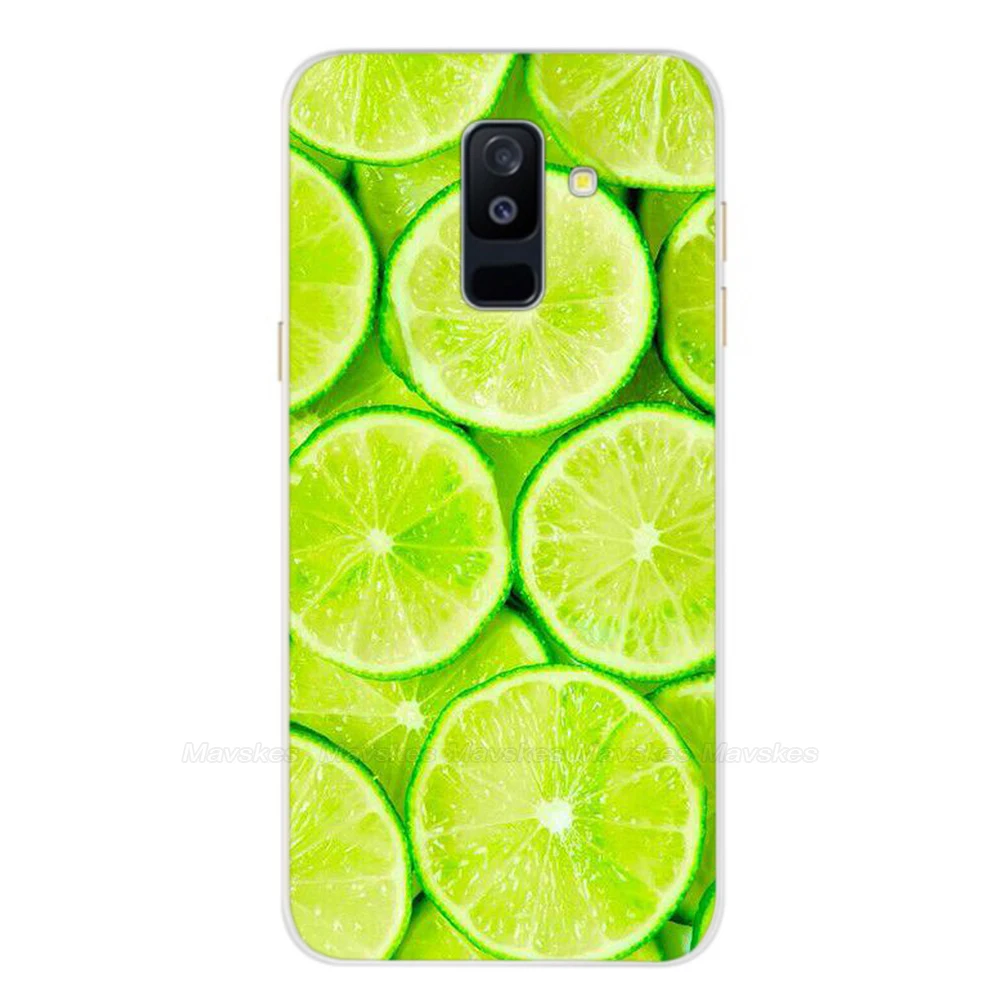 18 Силиконовый чехол для samsung Galaxy A6, прозрачный мультяшный Мягкий ТПУ чехол для телефона s, задняя крышка для samsung Galaxy A6 A 6 Plus - Цвет: 18