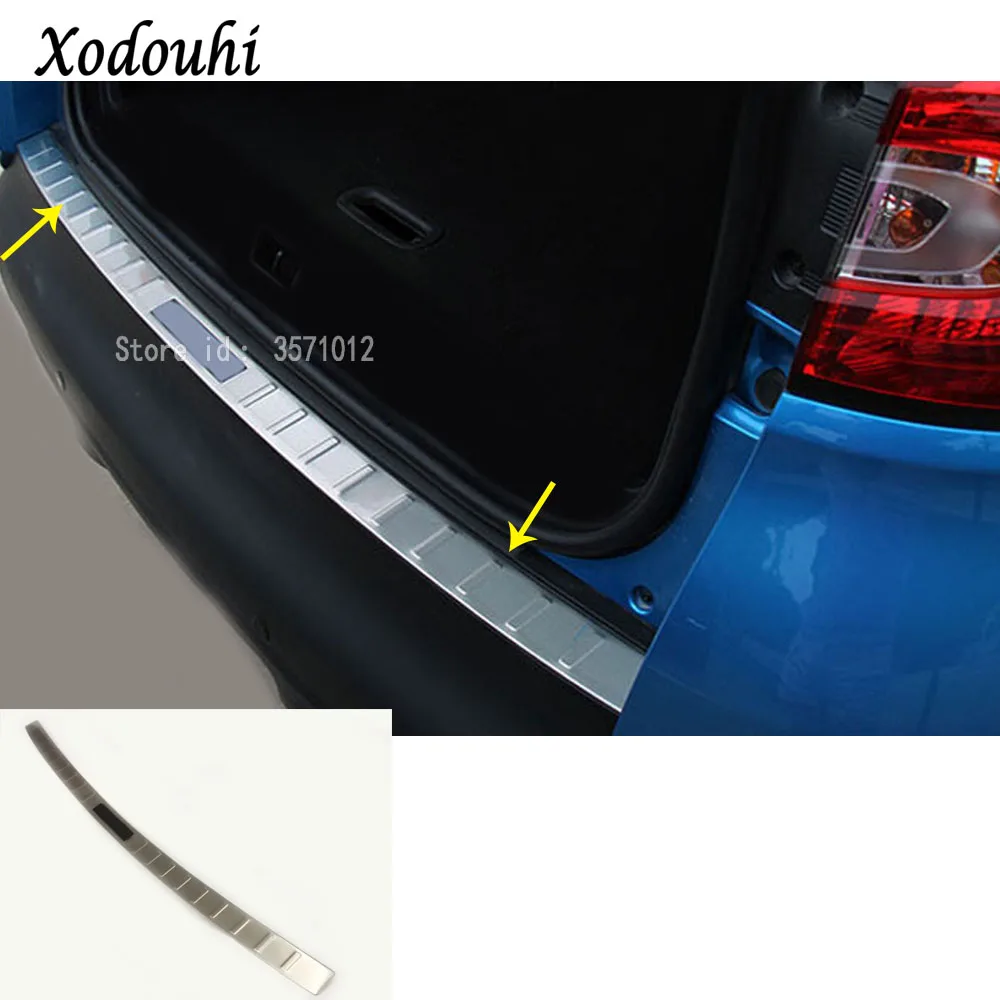 Для Renault Captur Kaptur 2015 2016 2017 Автомобильная внешняя панель заднего бампера Накладка