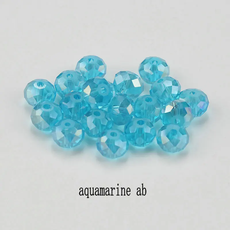 aquamarine ab Купите 1 и получите 1 бесплатно 4 мм серьги ручной работы шармы стеклянные свободные бусины Круглые бусины для ювелирных изделий - Цвет: aquamarine ab