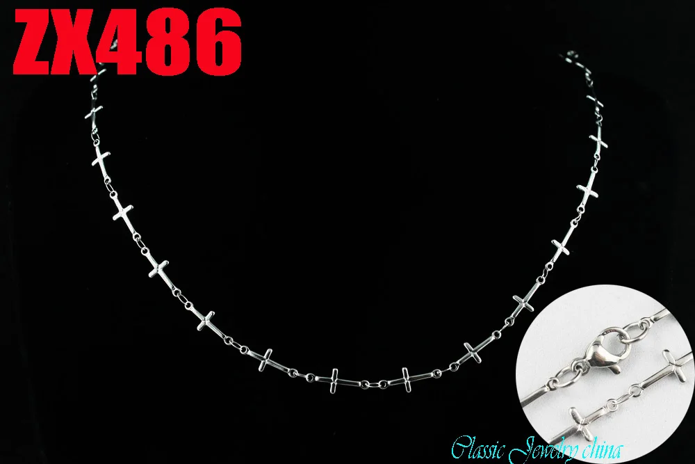 Тонкое ожерелье из нержавеющей стали 6 мм религиозное для женщин и мужчин модные