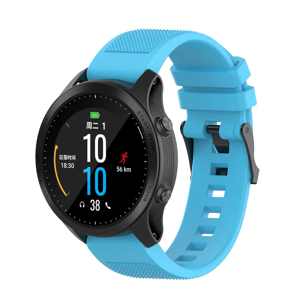 22 мм сменный силиконовый текстурный ремешок для Garmin MARQ series/Fenix 5 Plus/Forerunner945, 935 универсальный браслет