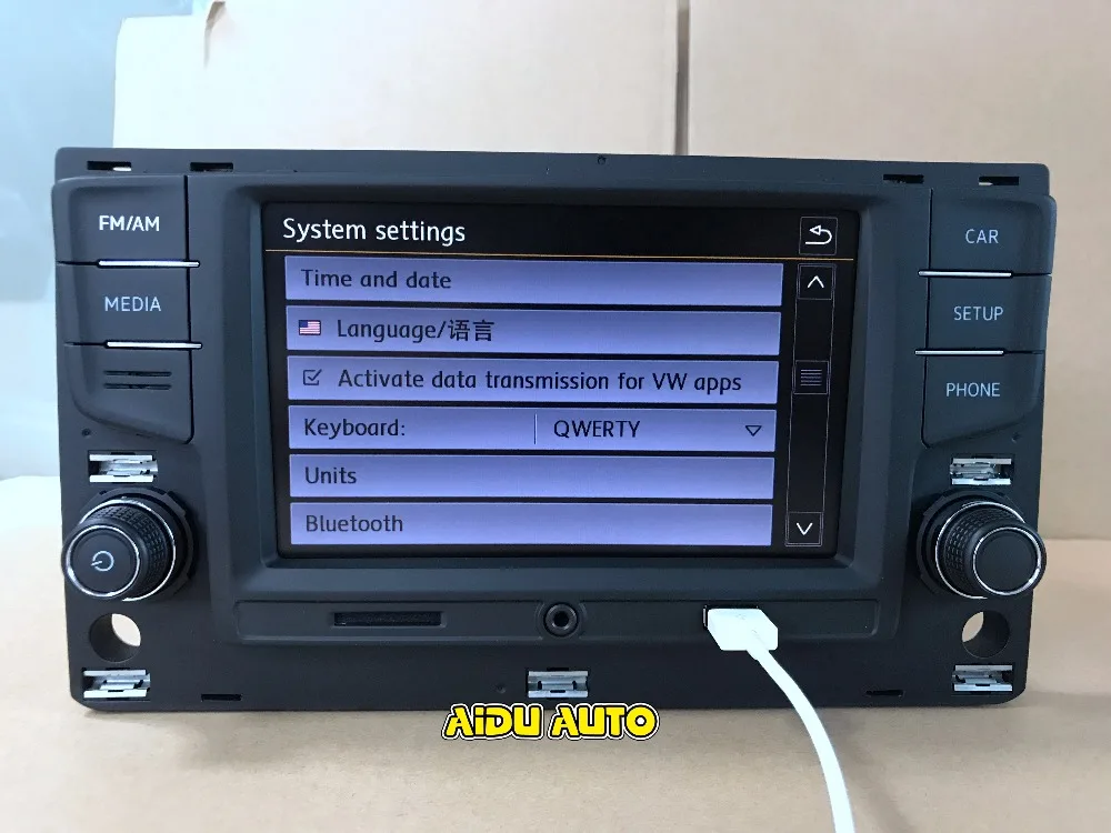Для VW Golf 7 MK7 VII Passat B8 MQB Tiguan Carplay 6," MIB радиоприемник с сенсорным экраном 5GD035280B 5GD 035 280 B