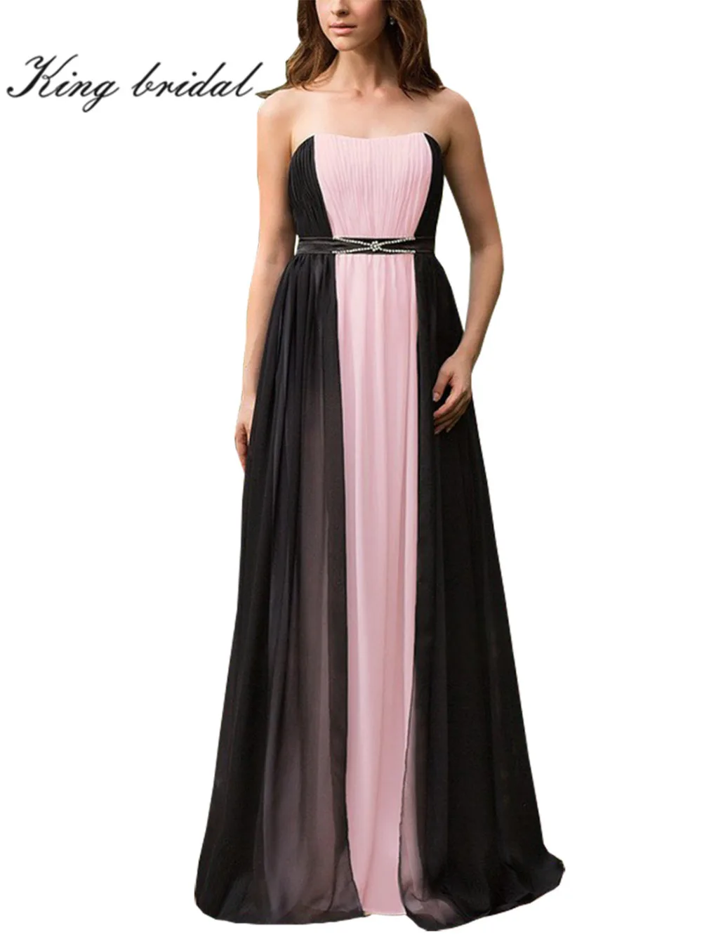 2017 Элегантный Длинные Вечерние Платья Без Бретелек Из Бисера Падение Талии Слой