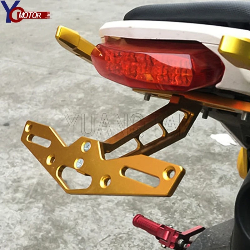 MSX125 мотоциклетные номерные знаки кронштейн ретро матовый номерной знак MSX300 держатель ЧПУ для HONDA MSX125 MSX300 MSX 125 MSX 300