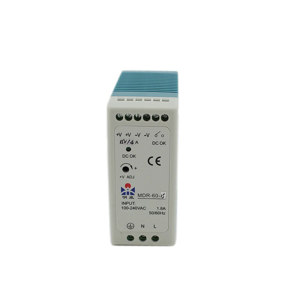 Ac к dc din raiI MDR 60 12 12В 5А Вт полоса Iight Iamp Ied источник питания источника переключения