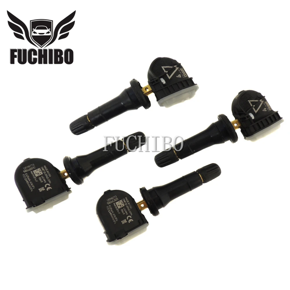 FUCHIBO 4 шт. 13598773 датчик давления в шинах 433 МГц для Chevrolet Aveo Malibu Impala XL8 траверс 13589601