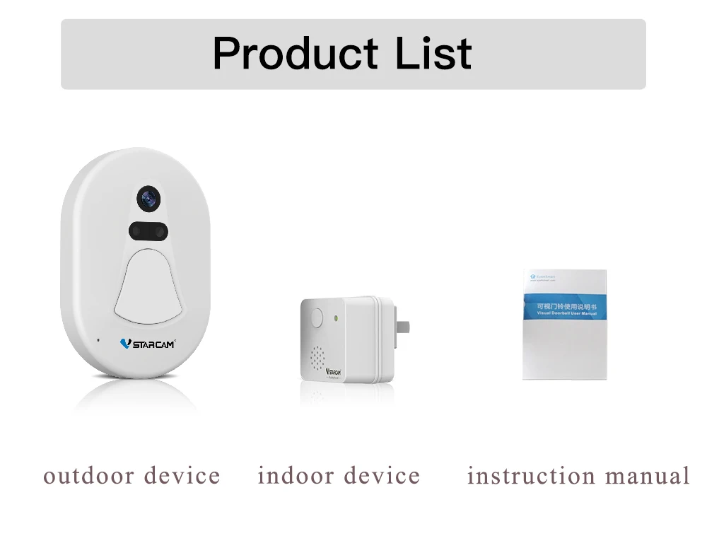 VStarcam беспроводной Wifi Фото дверной звонок Wifi Doorcam Wifi+ РЧ передача ИК ночного видения телефон приложение удаленно просмотр автоматического снимка