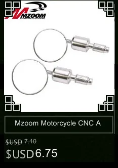 Mzoom мотоцикл велосипед " Круглый 7/8" манипулятор КОНЕЦ Зеркала заднего зеркала