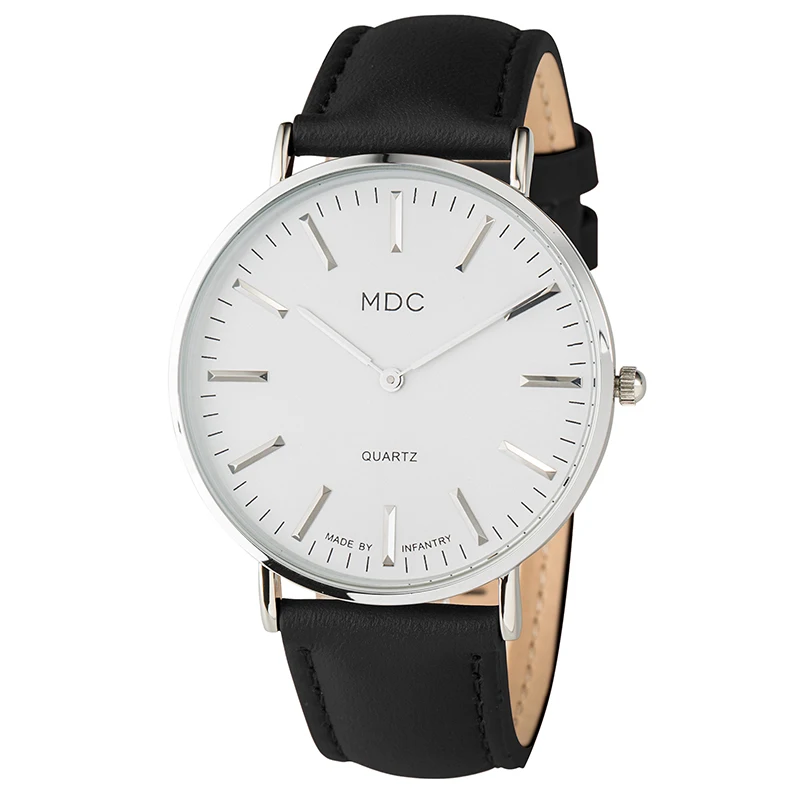 Часы MDC женские с кожаным ремешком брендовые люксовые минималистичные