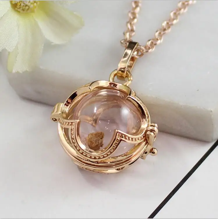Gold with Pink 1 шт., 26x20 мм, серебряный медальон в виде листьев, памятный медальон, кулон на удачу, памятный медальон, мемориал, пепельница, украшение на память, кремация - Окраска металла: Gold with Pink