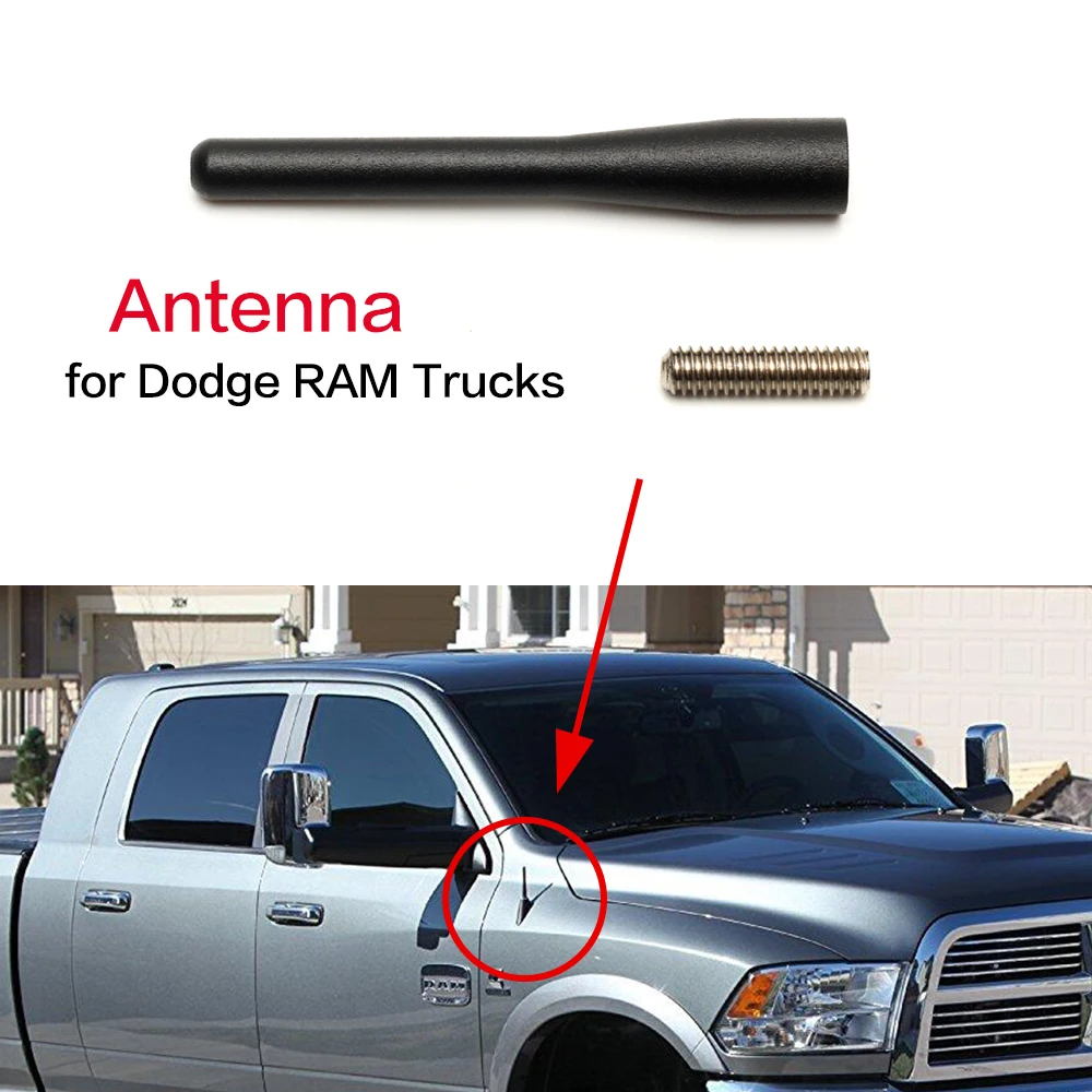 3,1" Металлическая черная антенна для Dodge ram Trucks(2009-) автомобиль воздушная антенна для Dodge 09 10 11 12 13 14 15 16 17