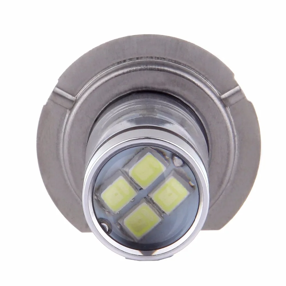 2 шт. H7 6000K светодиодный 12SMD фары ближнего света автомобиля 60 Вт 6000лм высокой мощности лампы Авто головной свет автомобильные аксессуары
