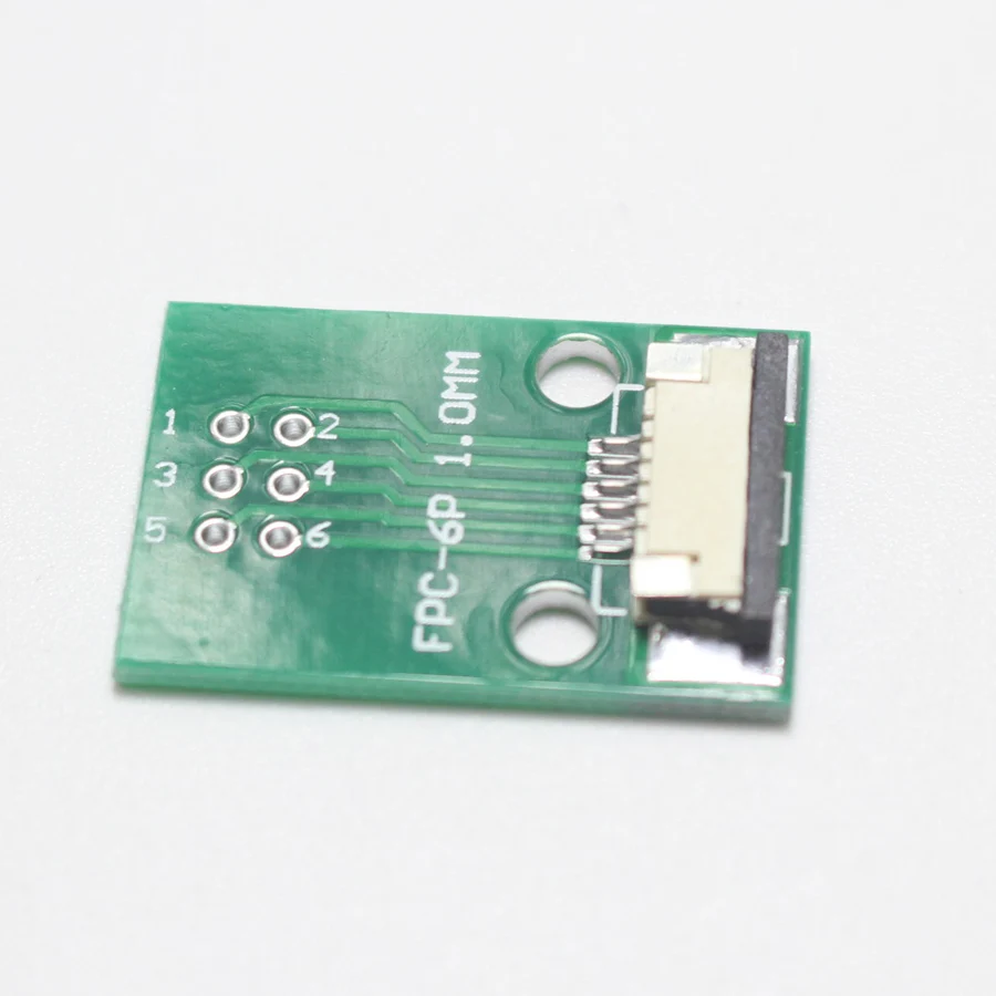 1 шт. 6P FPC Адаптерная пластина 0 мм Шаг 6Pin Вниз Тип выдвижной штекер до 2 45 плоский