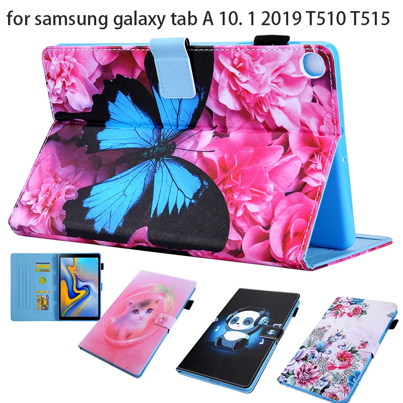 Чехол-подставка С Рисунком бабочки для Samsung Galaxy Tab A 10 1 (2019) защитный чехол TabA &quotT515N