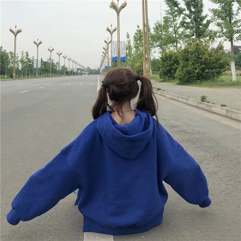Женские толстовки с капюшоном и принтом Harajuku, свободные пуловеры с длинными рукавами, женские модные свитеры в Корейском стиле, модные свитеры