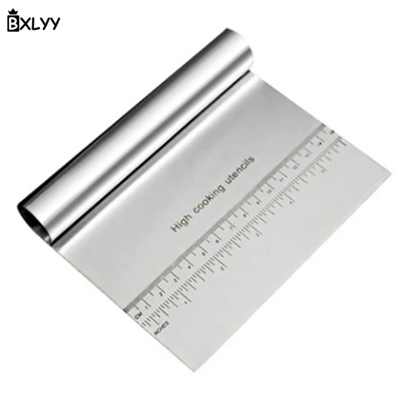 

BXLYY Hot 1pc Stainless Steel Dough Pizza Cutter Baking Pastry Trowel Fondant Cake Decoration Tools Kitchen Accessories Knife.7z