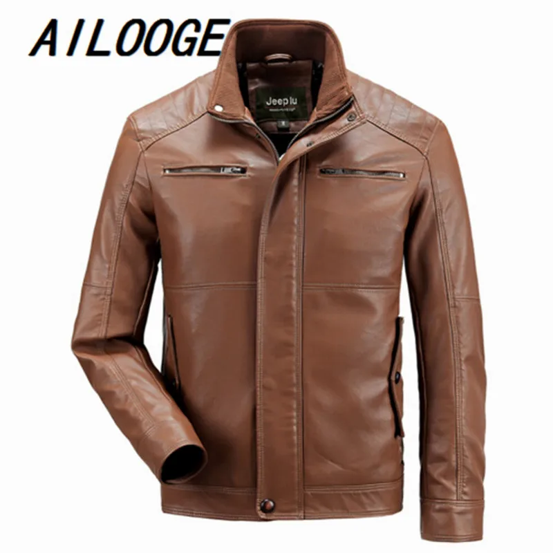 Куртка мужская из искусственной кожи размер M 3XL|leather jacket men|artificial leather jacketleather |