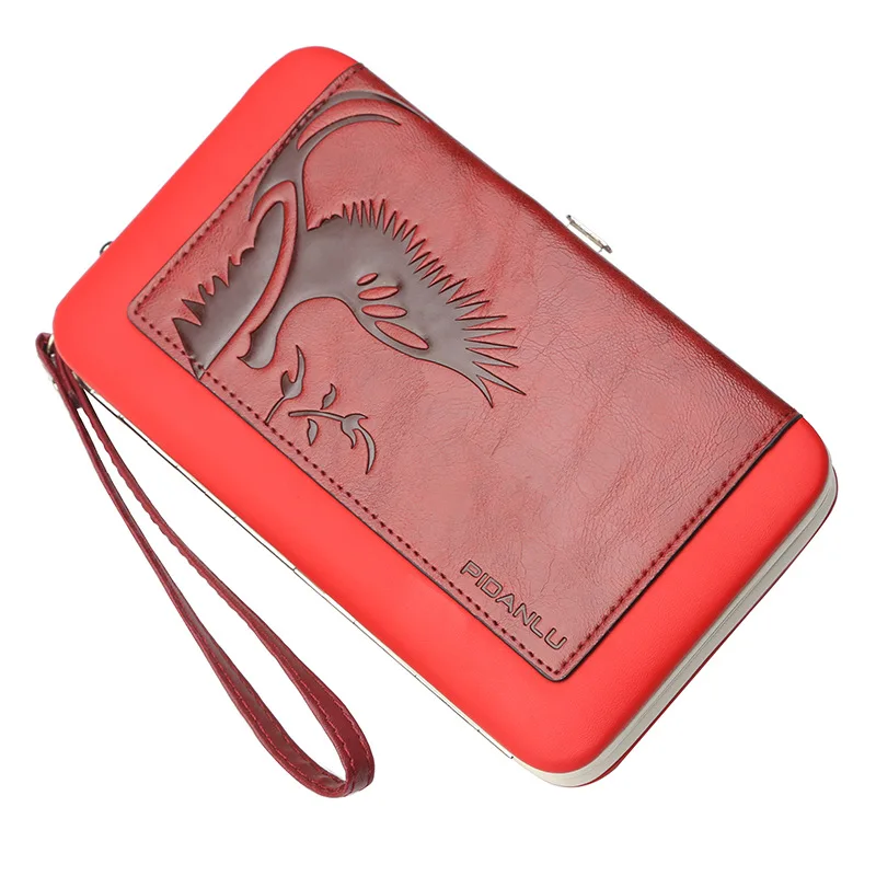 Модный женский кошелек HEQUN Женский Длинный из искусственной кожи вместительный