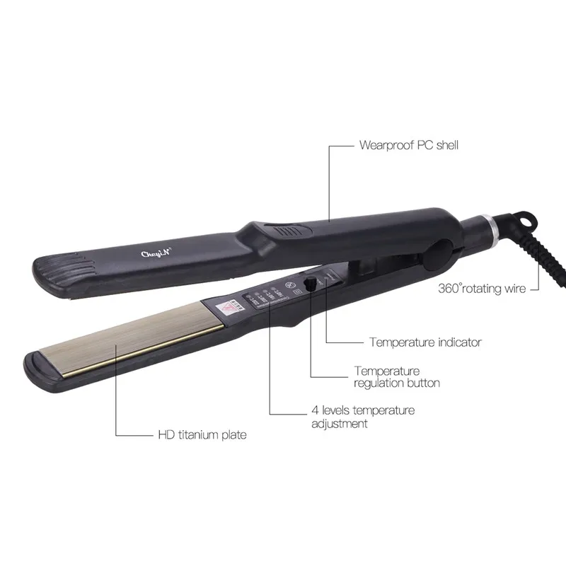 Профессиональное электрическое выпрямление железо алюминий щипцы для завивки