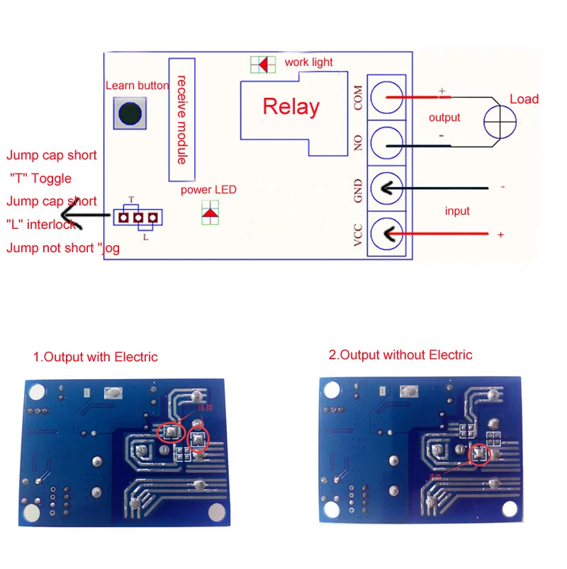 

New DC12V 24V 36V 48V 30A 1CH Wireless Remote Control Switch System 4pcs Receivers+ 1pcs 4Button Transmitter Long Distance 1000m