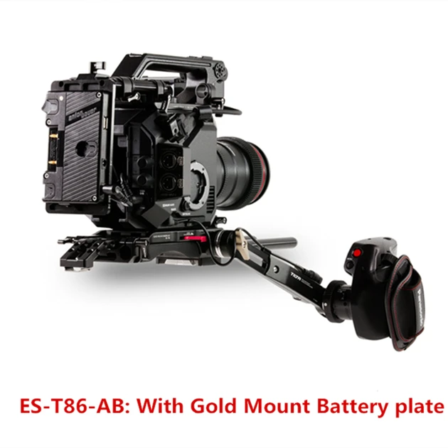 ES-T86-AB Tilta ES-T86 клетка для камеры для Panasonic EVA1 rig Quick Release Baseplate V mount/Anton mount удлинитель для PANASONIC EVA1 - Цвет: ES-T86-AB
