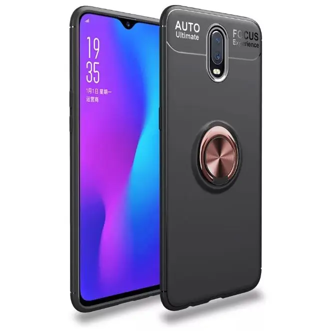 Black case Rose ring 1 шт. чехол для huawei mate 20 10 9 pro lite honor V10 8X nova 3i 2 чехол TPU задняя крышка автомобиля магнитное кольцо на палец ультра противоударный - Цвет: Black case Rose ring