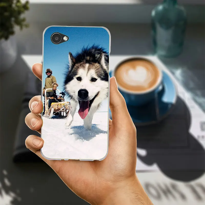 На Рождество с животным принтом собаки щенок Хаски Мягкий ТПУ чехол для телефона