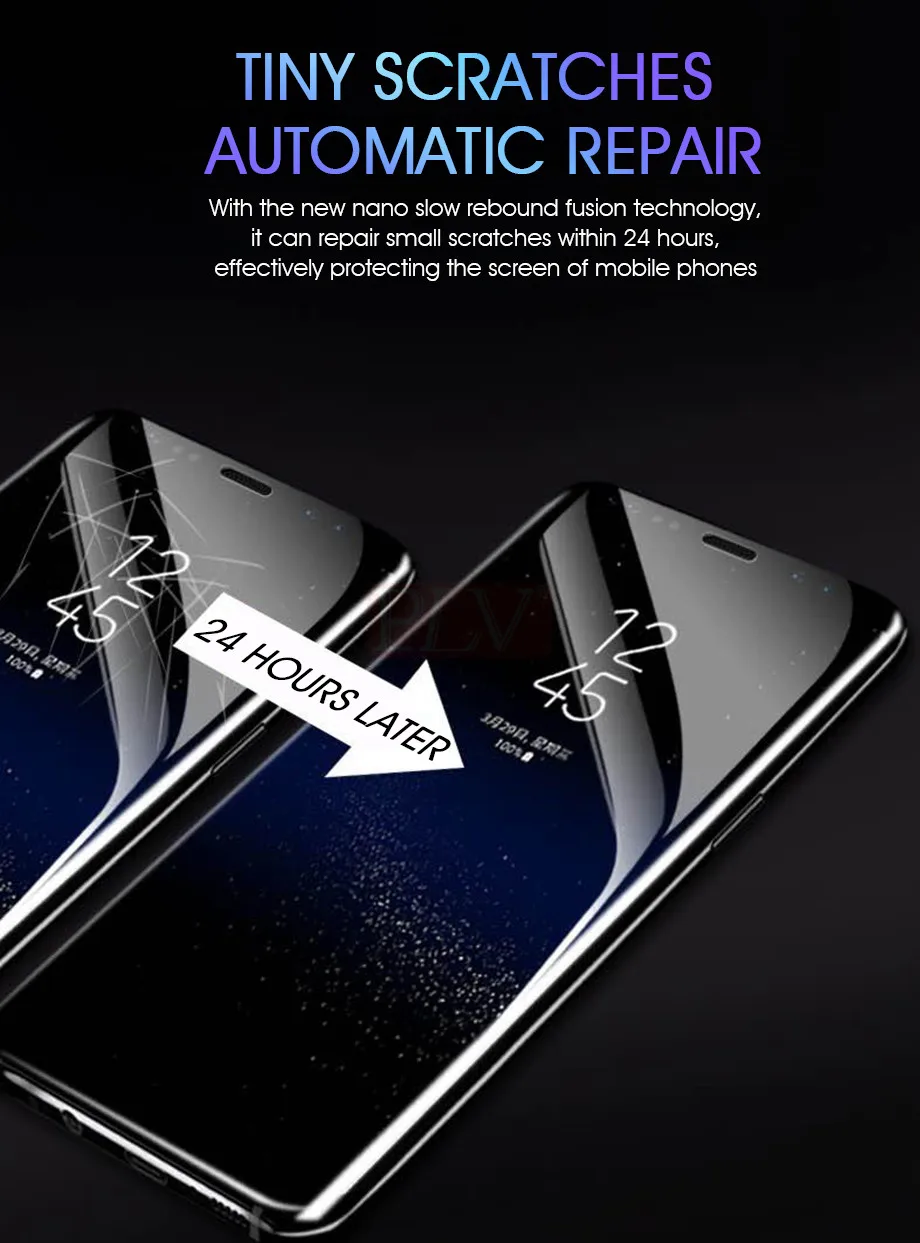 9D полное покрытие мягкая Гидрогелевая пленка для samsung Galaxy Note 8 9 S8 S9 Защита экрана для samsung S9 S8 S7 S6 Edge Plus не стекло