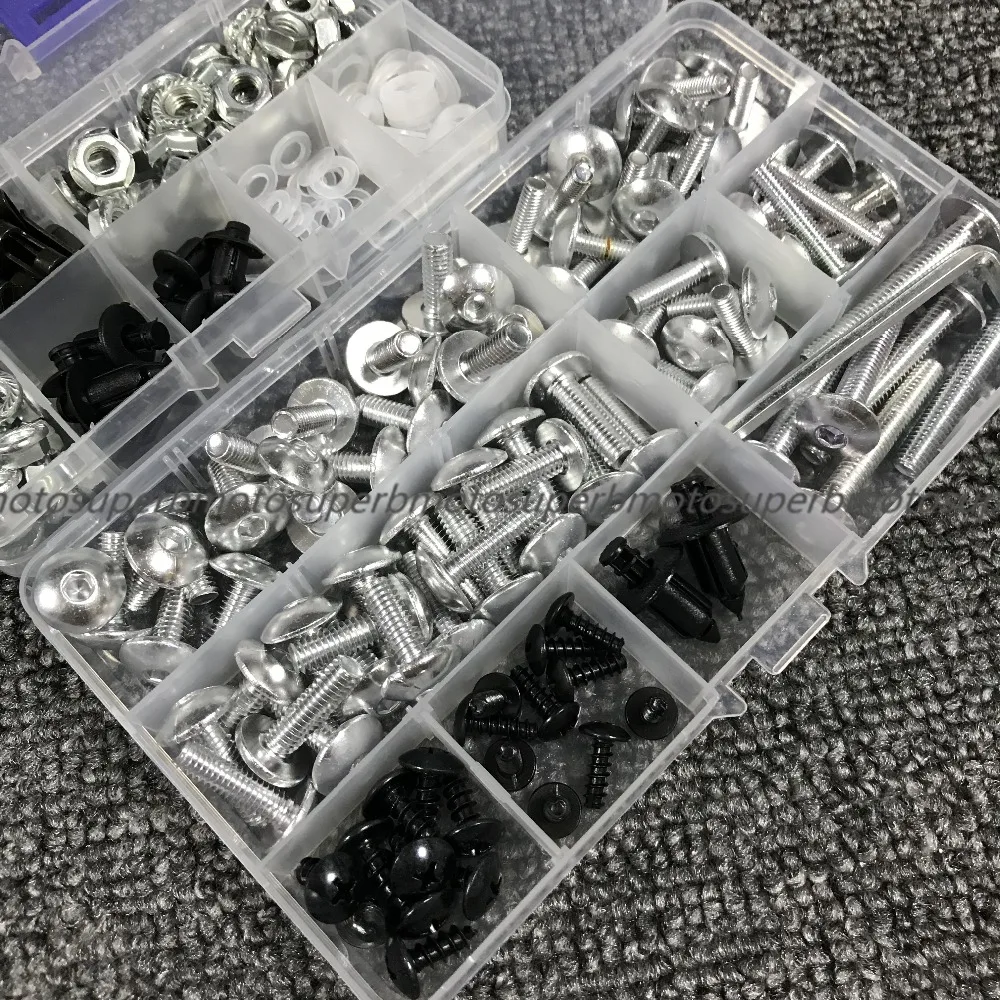 Для Yamaha YZF R125 R15 R25 R1 R3 R6 TMAX530 tmax500 XMAX300 Комплект болтов обтекателя крепежные зажимы