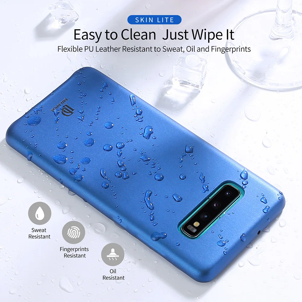 DUX DUCIS Ультратонкий чехол из искусственной кожи для Samsung Galaxy S10 Мягкий защитный Plus
