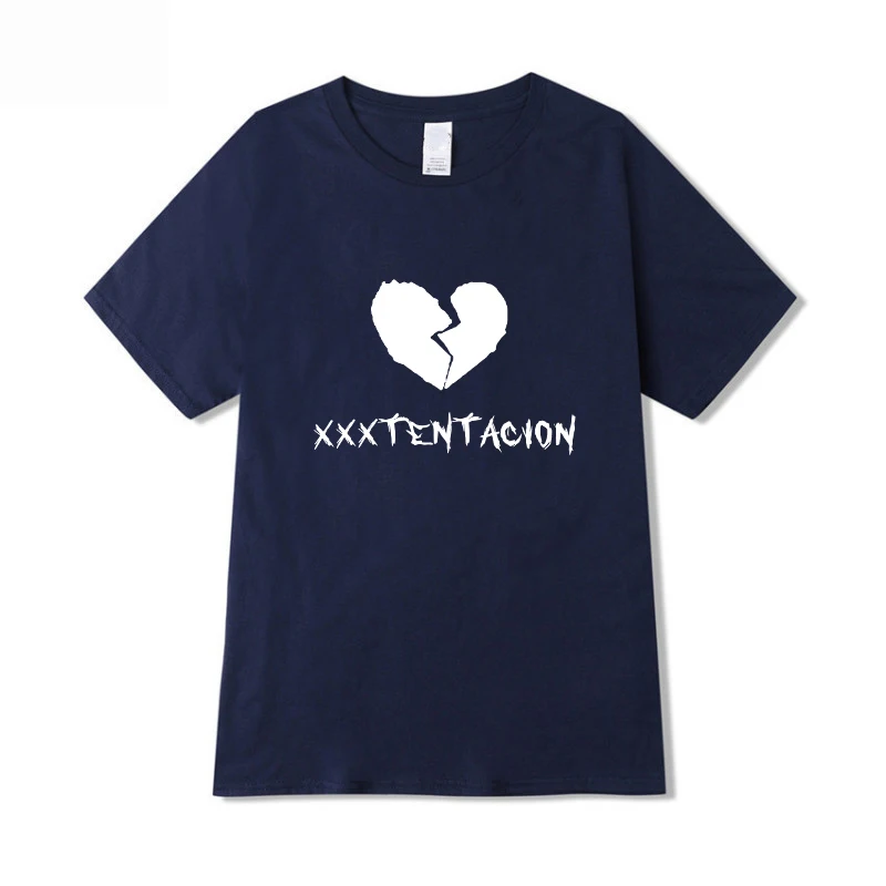 Футболка Xxxtentacion с принтом грустного сердца для мужчин и женщин забавная рубашка