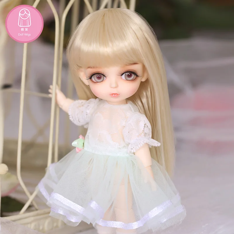 Парик для куклы BJD 1/8 bjd sd парик высокотемпературные длинные прямые волосы детей