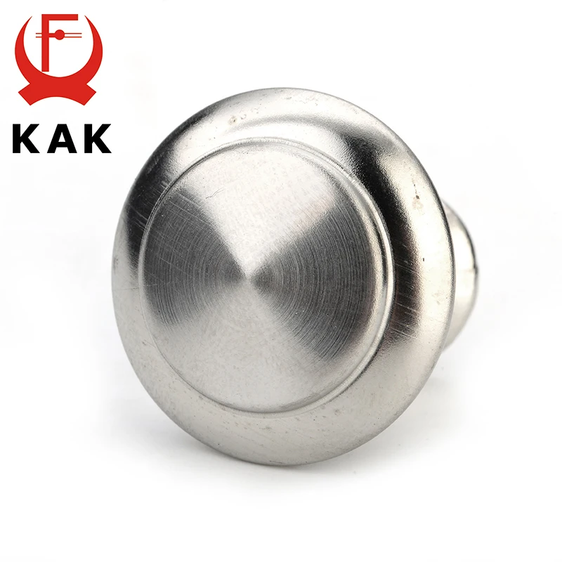 

KAK Diameter 24mm 28mm Zinc Satin Nickel Cabinet Pull Cupboard Drawer Handle Knobs Wardrobe Handle With Screw Furniture Hardware