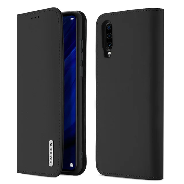DUX DUCIS чехол из натуральной кожи для huawei P30 чехол P30 pro Магнитный кошелек крышка для huawei P30 Pro P 30 телефонные футляры - Цвет: Black