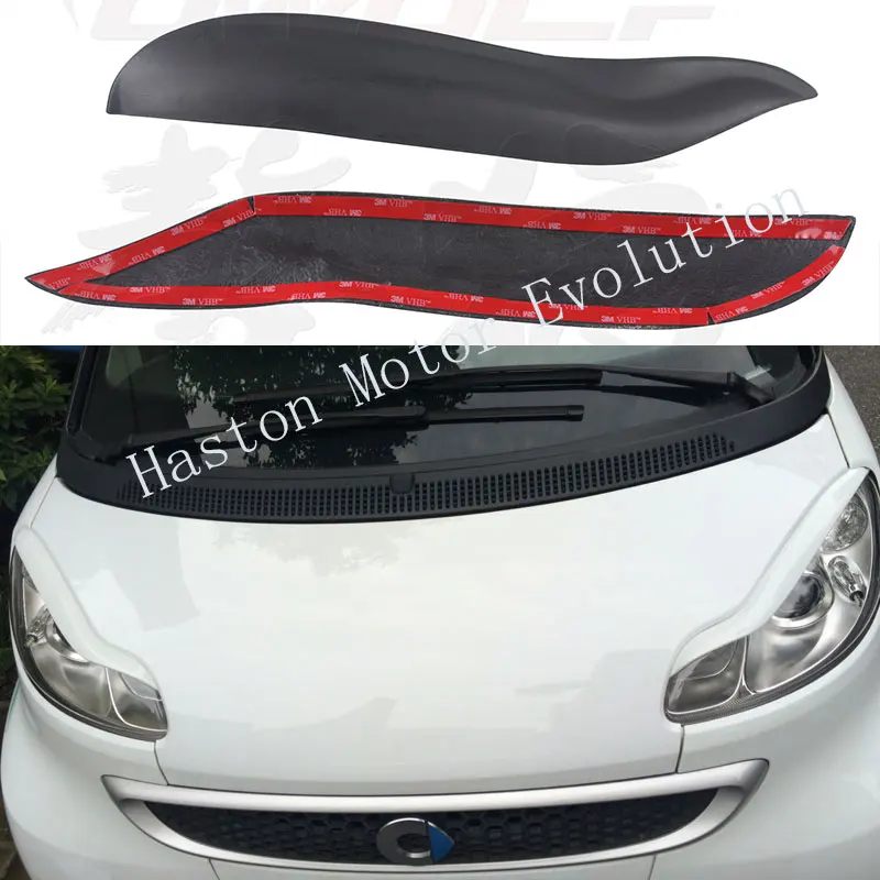 Автомобильный Стайлинг для Mercedes Benz Smart Fortwo W451 Брови Веки 2009 2014 Неокрашенный
