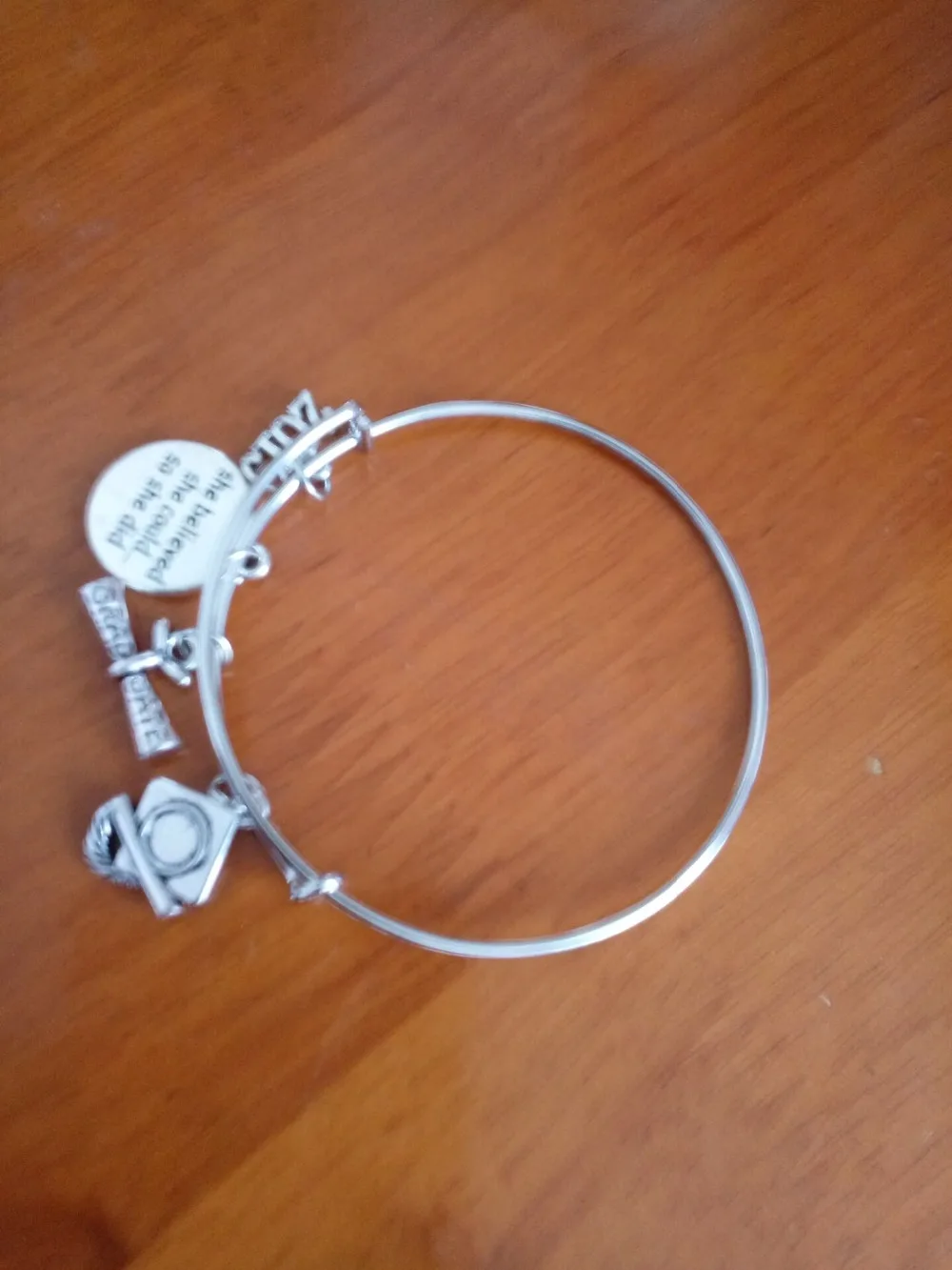 Сплав She Believed Could класса 2019 браслет Расширяемый Провода Браслет Выпускной Jewelry