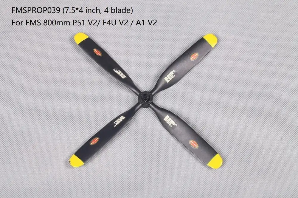 Porpeller-FMSPROP039 FMS 800 мм Мини P51 F4U T28 Zero BF109 FW190 V2 части Кок воздушного винта капот шасси двигатель ESC сервопривод RC Самолет Модель - Цвет: Porpeller-FMSPROP039