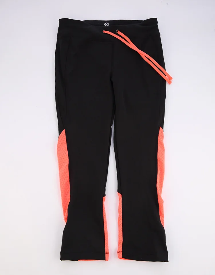 Maxmessy Women Capris Breathable Quick Dry Sports Pants Leggings Workout Fitness Elastic Gym Running Tight | Спорт и развлечения