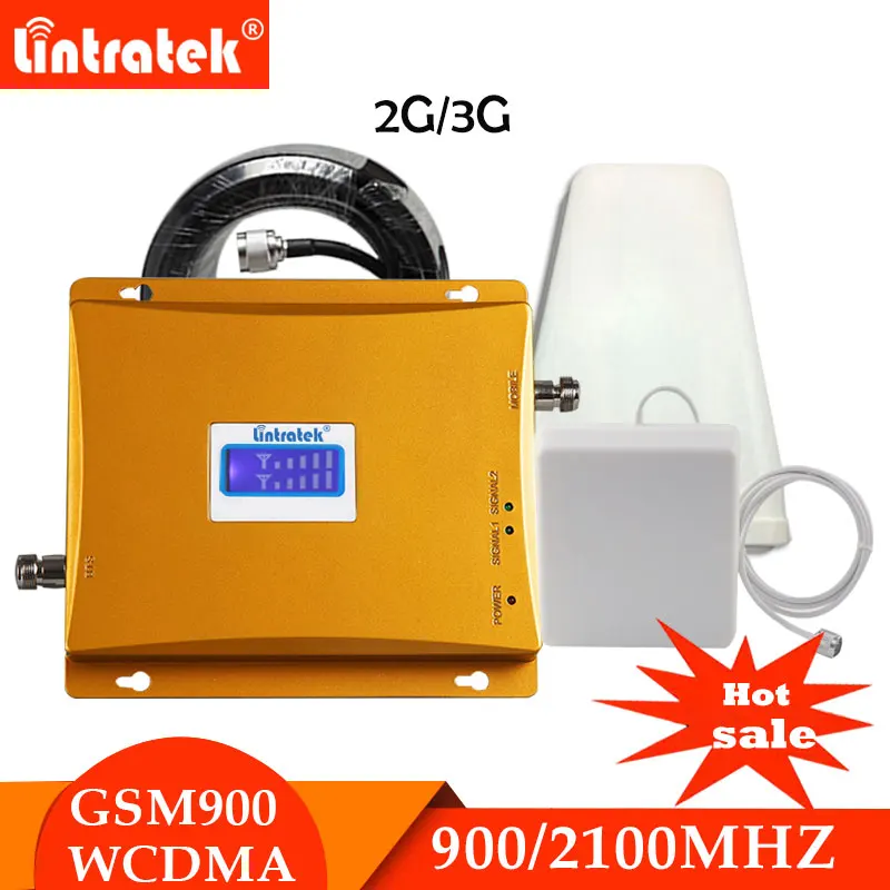 Усилитель сотового сигнала Lintratek российский 3g WCDMA 2100 МГц GSM 900 м UMTS 2g усилитель