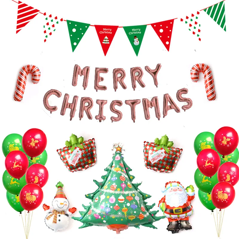 Фольгированные воздушные шары с надписью &quotMerry Christmas&quot | Дом и сад