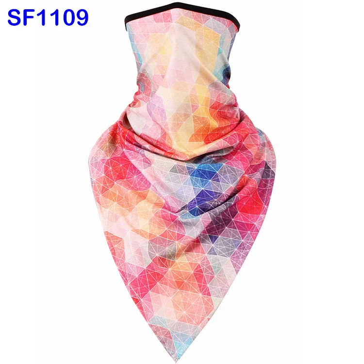 SF1109 WildSurfer треугольник шарф Печать езда половина маска для лица для велосипеда ветрозащитные Балаклавы дышащие банданы сноуборд шарфы FJ41 - Цвет: SF1109