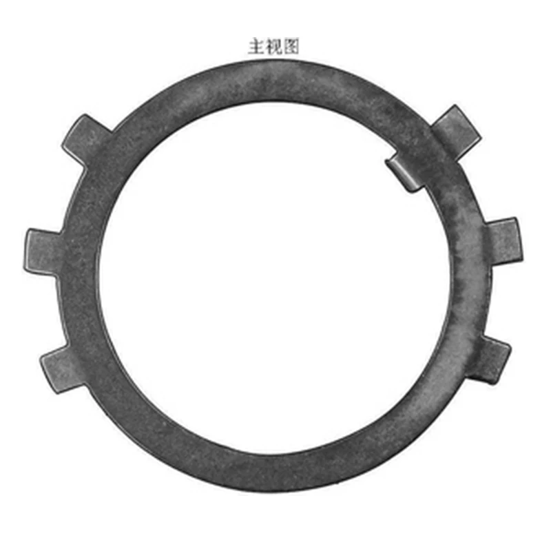 M64-200 DIN70952 GB/T858 Tab Washers For Slotted Round Nuts Six-jaw Retraction Ring Stop Washer Lock Gasket Spacer | Обустройство