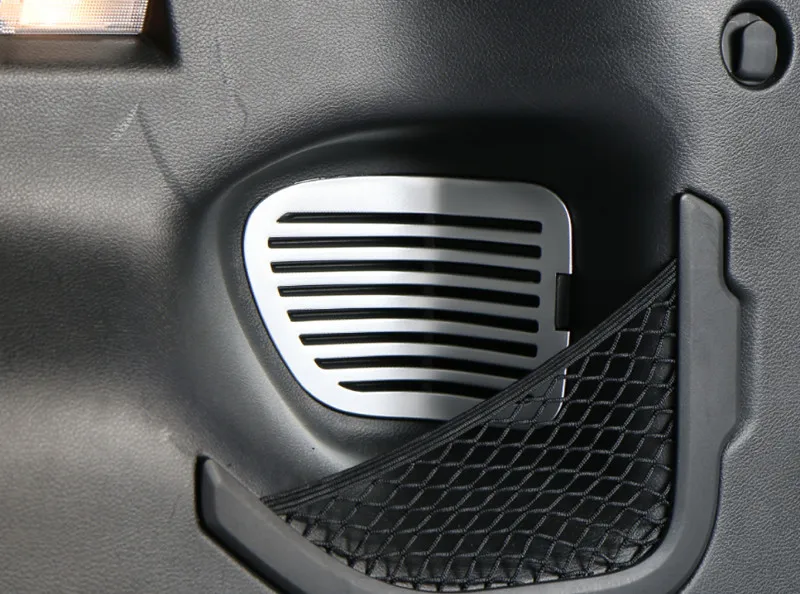 

Sansour Newest Rear Trunk Liftgate Door Vent Mesh Trim Interior Accessories Aluminum For Jeep Renegade Free Shipping