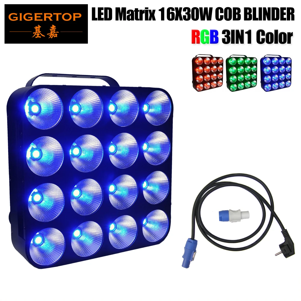 

Freeshipping Flexible LED Matrix 16*30W Display Full Color RGB Screen 3in1 Audience Led Blinder Light DMX 512 Control 4x4 Eyes